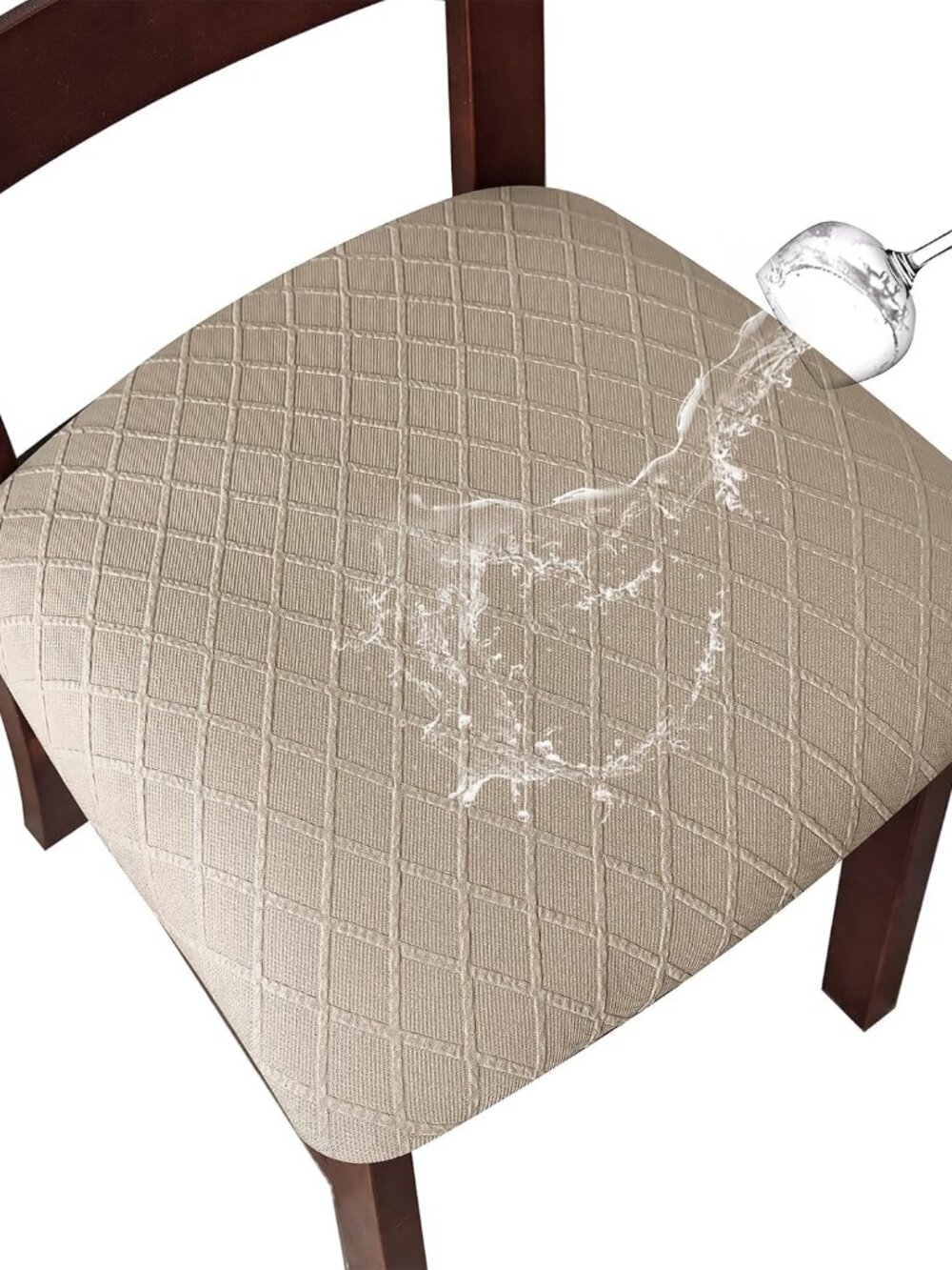 Waterproof Seat Covers for Dining Room Chair Cushion Covers Set of 4